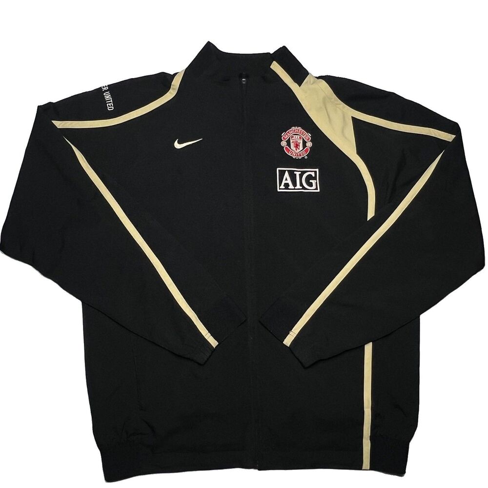 Vintage Nike  2006-07 Manchester United Football  Jacket Soccer Track Top Sz XL